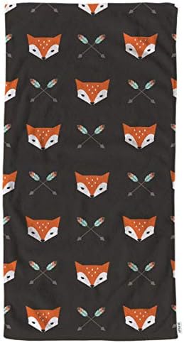 oFloral Foxes Arrows Hand Towels