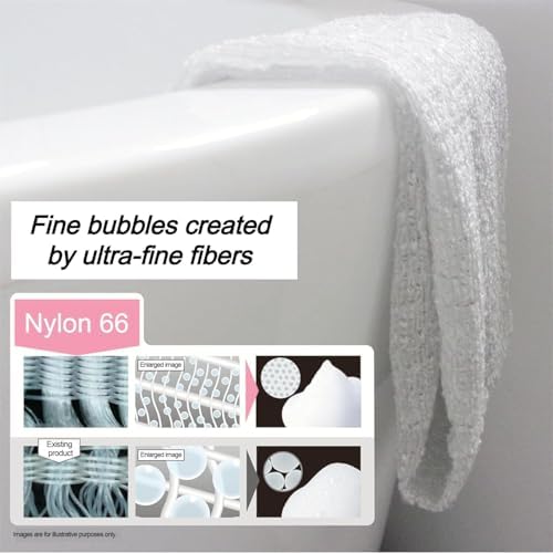 SAZANKA Awayuki Shower Towel Body Wash Washcloth Pink