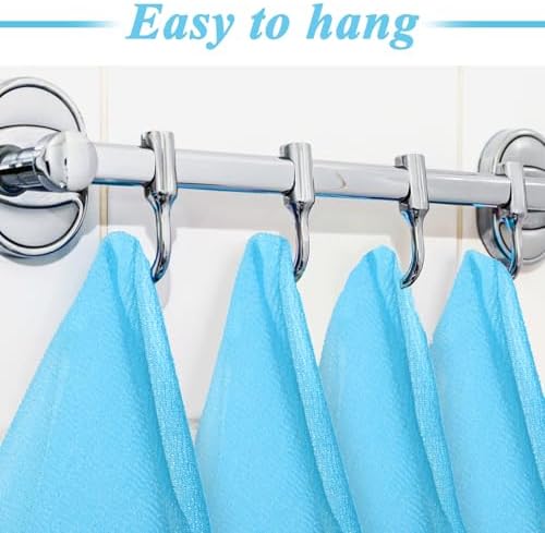 Boao 4 Piece Exfoliating Washcloth Set Blue