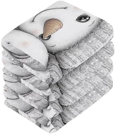 Snowman 2-Pack Washcloths