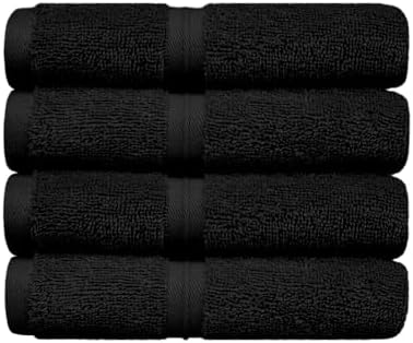 Fluffy Super Soft Washcloth Set of 4 12x12 - Hotel Quality