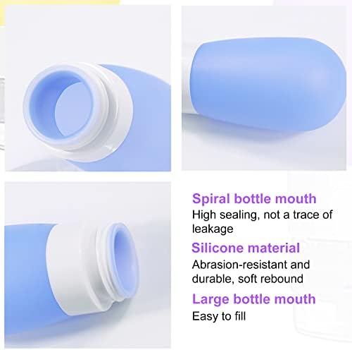 4-Pack Squeeze Salad Dressing Bottles with Leak-Proof Design