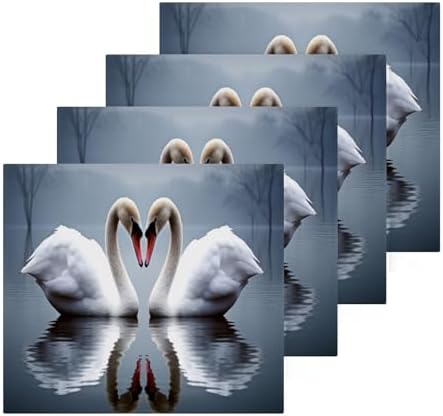 Kigai White Swan Face Towels Soft Absorbent Premium Quality