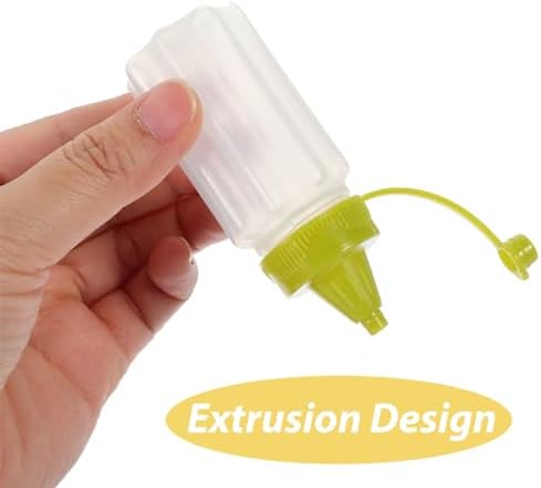 4-Piece Condiment Squeeze Bottles 30ml Compact Durable and Easy to Use