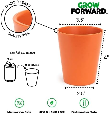 Grow Forward Premium Plastic Cups for Kids