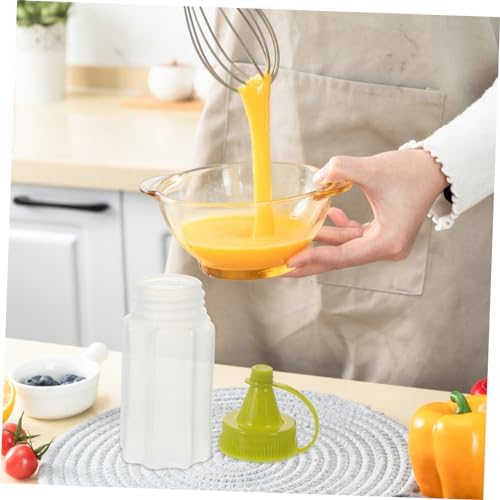 Villful 4-Pack Speedy Squeeze Bottles for Ketchup Salad Dressing More
