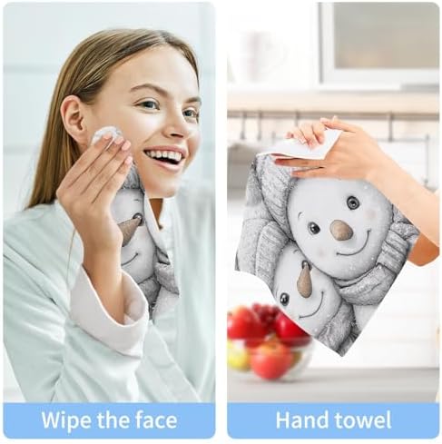 Snowman 2-Pack Washcloths