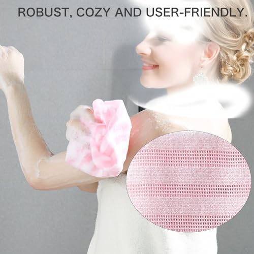 4-Piece Exfoliating Body Scrub Towels for Men Women