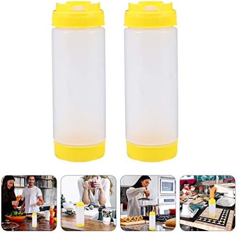 Hemoton Two-Headed Squeeze Condiment Bottles
