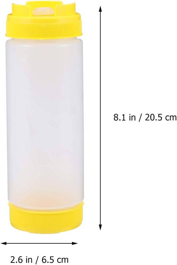 Hemoton Two-Headed Squeeze Condiment Bottles