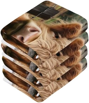 Xigua 12x12 Cotton Face Washcloths Soft Absorbent 2-Pack