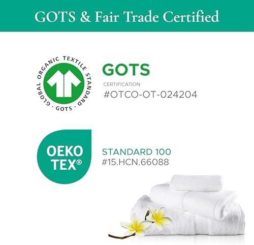 Sleep Beyond Organic Terry Washcloth 12x12 with Carry Bag