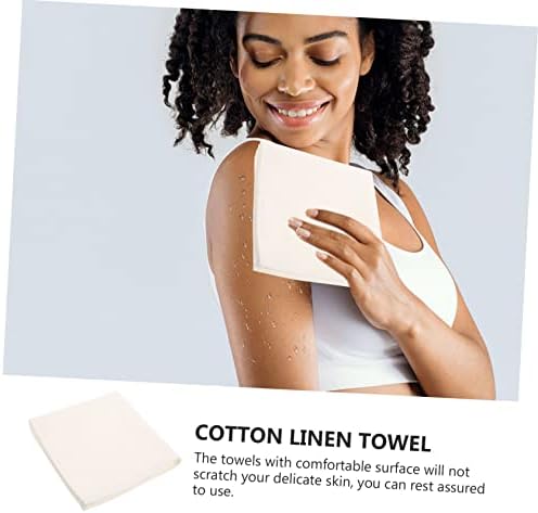 UTHCLO 2-Piece Linen Washcloth Set for Bathroom Use - Soft and Lightweight
