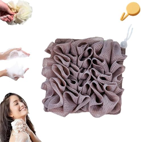 Loofah Washcloth for Bar Soap Wash Cloth Loofah Combo Coffee