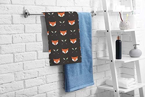 oFloral Foxes Arrows Hand Towels