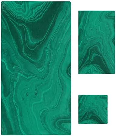 Marble Fluid Artwork Bathroom Towel Set