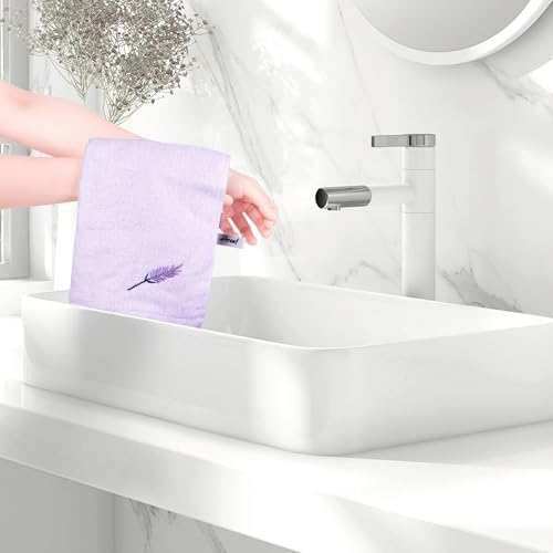 Coolant Lint-Free Cotton Washcloths 13x13 - 4Pack - Light Purple