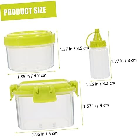 12-Piece Square squeezing Condiment Set for Everywhere
