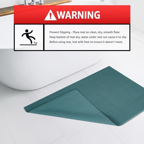 20x34 Inch Soft Cotton Bath MatNon-SlipComfortable for Home Bath Washable