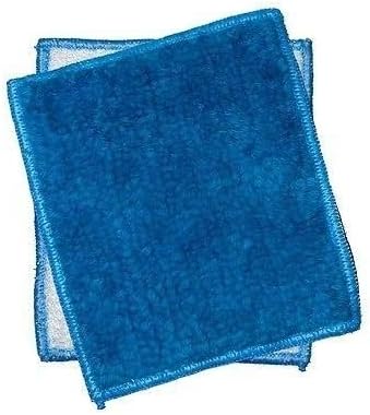 Janey Lynn Designs Blue Jewel Shrubbies 5 x 6 csv nylon bath washcloth
