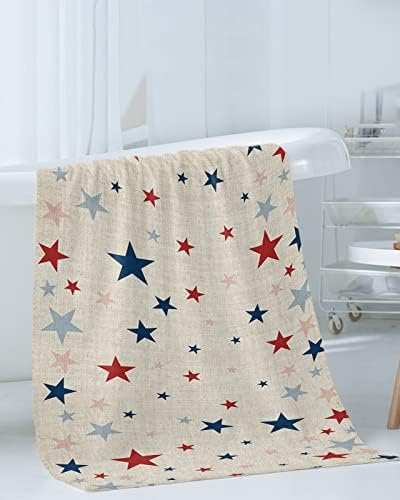 Independence Five-Pointed Star Shining 3-Piece Bath Towels Set