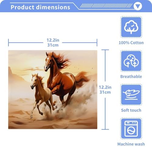 Soft Absorbent Horse Face Towels