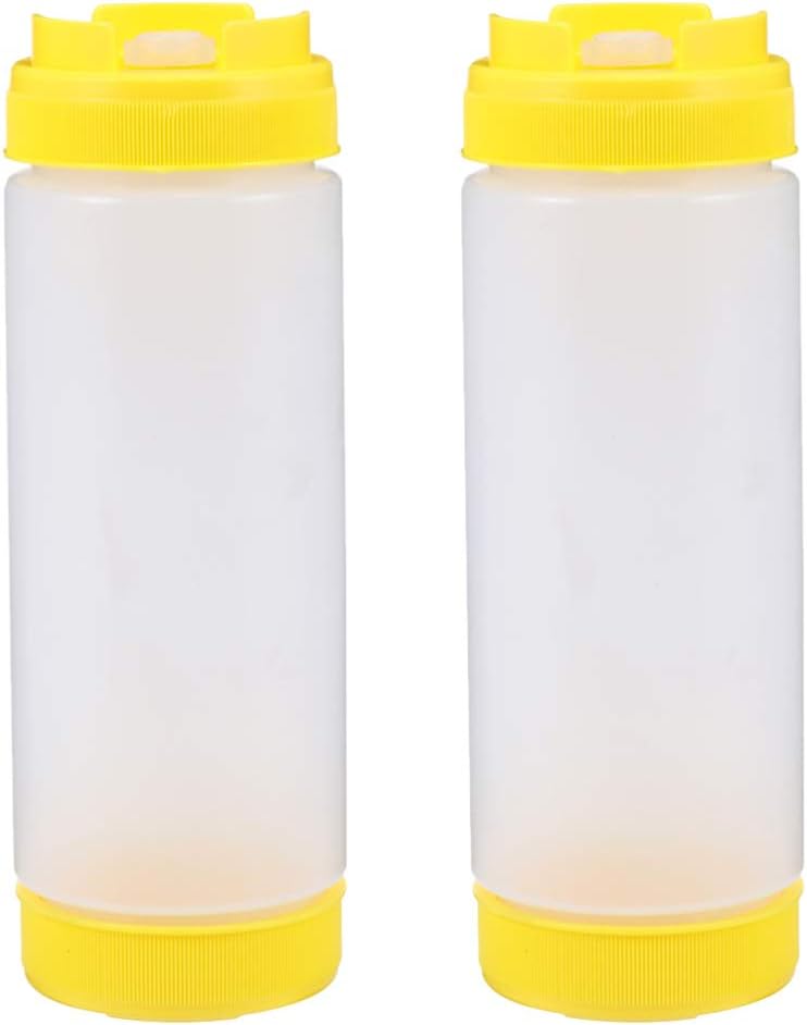 Hemoton Two-Headed Squeeze Condiment Bottles