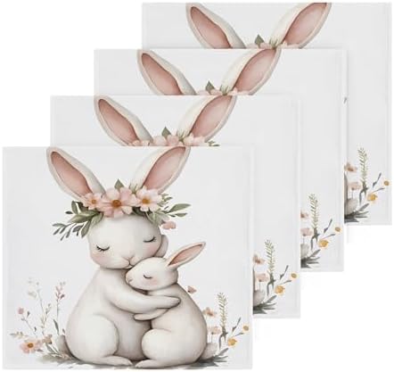 Kigai Hugging Bunny 4-Pack Soft Washable and Gentle