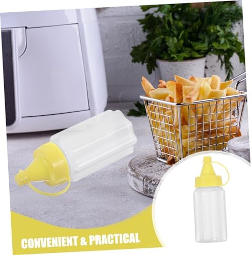 4 Pack Condiment Squeeze Bottles Perfect for Salads and Dressings