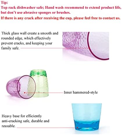 Hampered Plastic Tumbler Set of 12 Multicolor