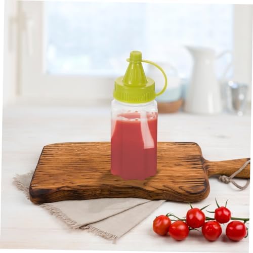 4-Pack Mini Squeeze Condiment Bottles for Outdoor KitchenUse