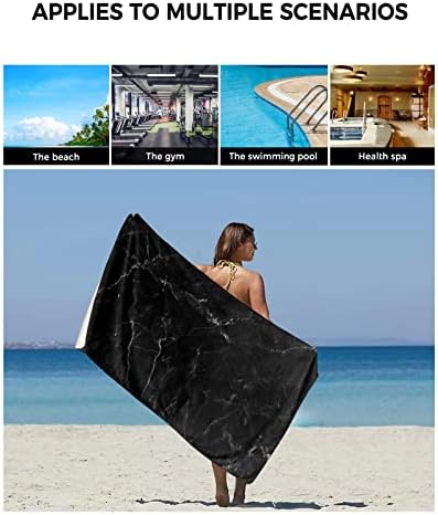 Marble Black White Crack Mini Towel Set
