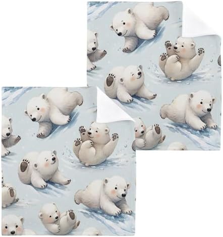 Soft-absorbent 12x12 cotton washcloths set for everyday use