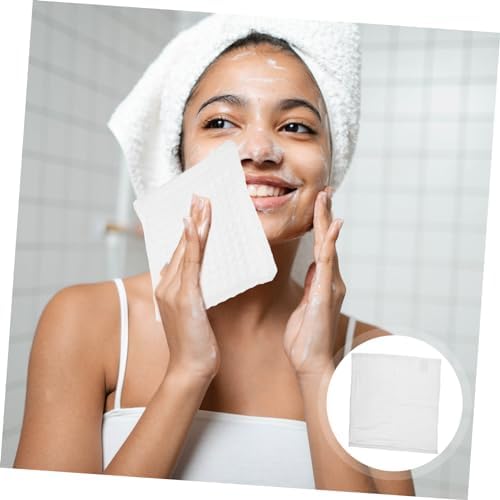 2-Pack Skin-Enhancing Cotton Washcloths Waffle Weave Compact Travel-Friendly