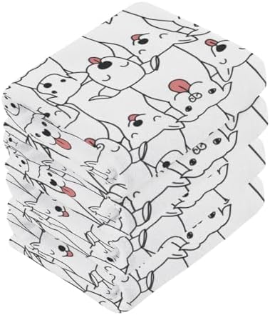 Amusing Dog Washcloth Set