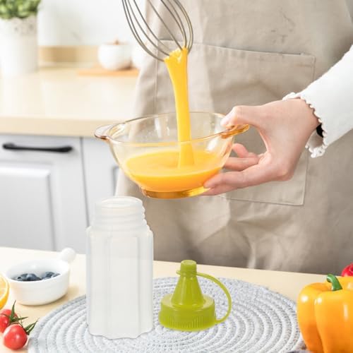 4-Piece Condiment Squeeze Bottles 30ml Compact Durable and Easy to Use