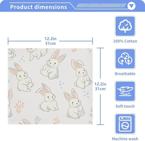 Burbuja Bunny Cotton Washcloths Set of 2