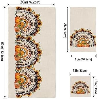Charming Thanksgiving Bathroom Towel Set