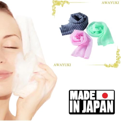 SAZANKA Awayuki Shower Towel Body Wash Washcloth Pink