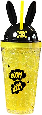 Seelucky Bunny Travel Tumbler with Straw No-Ice Requirement Leak-Proof Durable