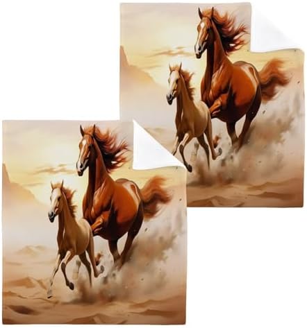 Soft Absorbent Horse Face Towels