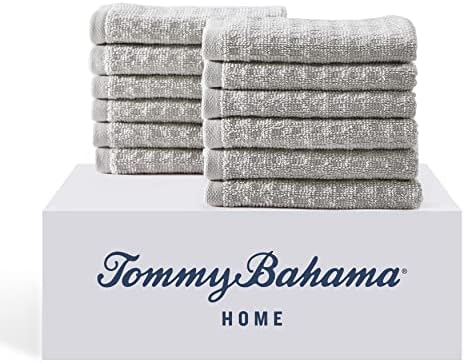 Tommy Bahama Washcloths Soft Absorbent Cotton Towels for Home Kitchen