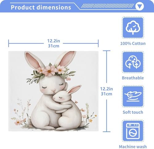 Kigai Hugging Bunny 4-Pack Soft Washable and Gentle