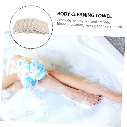 VICASKY 5pcs Exfoliating Bath Towels for Deep Cleaning and Gentle Skin Care
