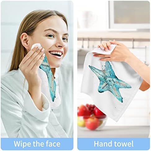 ALAZA Beach Washcloth x2 Soft Absorbent