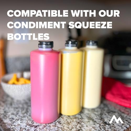 Flip-top Condiment Bottle Caps Dishwasher Safe