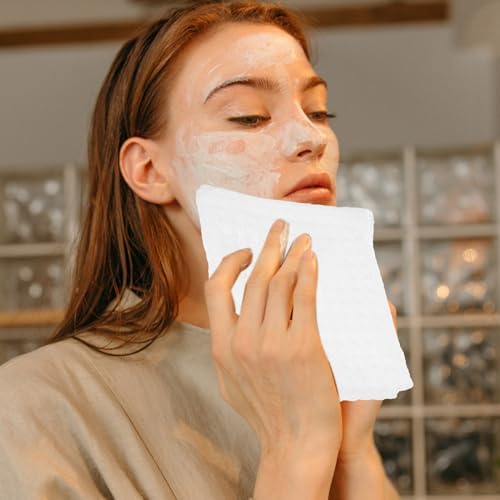 2-Piece Soft Waffle Face Towels for Fast Absorption Skin-Friendly
