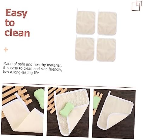 4-Piece Exfoliating Body Scrubbing Towels for Deep Skin Care