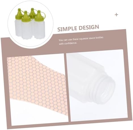 HAKIDZEL 4 Mini Squeeze Bottles Set