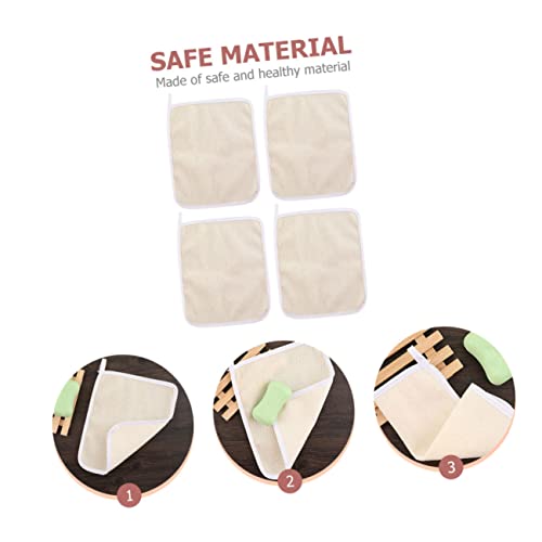 BESTYASH 4pcs Exfoliating Back Scrubber Body Towels